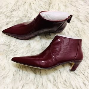 NWT Champagne Red Booties